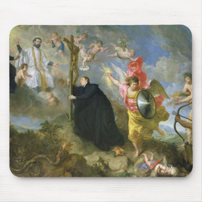 Die Versprechen des Heiligen Aloysius von Gonzaga Mousepad (Vorne)
