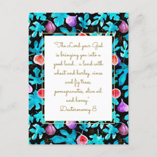 Die versprochene Grundstückswirtschaft 8 Bibelvers Postkarte