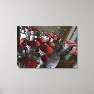 Die Verstärker des Soyuz TMA-14 Raumfahrzeugs Leinwanddruck