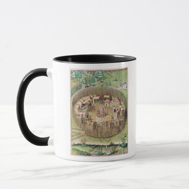 Die verstärkte Stadt von Pomeiooc Tasse (Links)