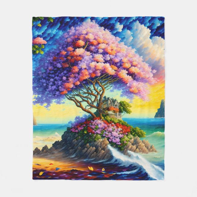 Die versteckte Insel im Ozean Fleecedecke (Vorderseite)