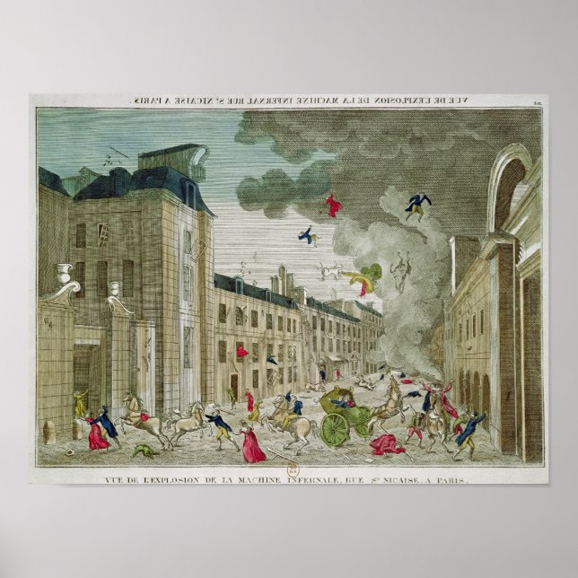 Die versuchte Ermordung Napoleons Bonapartes Poster (Vorne)