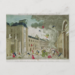 Die versuchte Ermordung Napoleons Bonapartes Postkarte