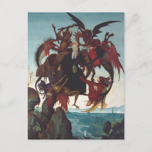 Die Versuchung des heiligen Antonius von Michelang Postkarte
