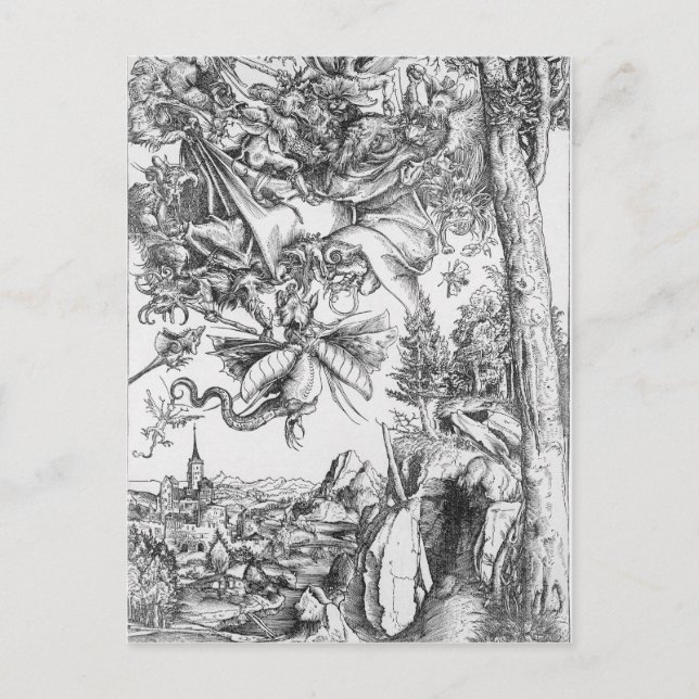 Die Versuchung von St. Anthony, 1506 Postkarte (Vorderseite)