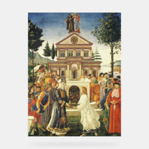 Die Versuchungen Christi von Sandro Botticelli Acrylschild