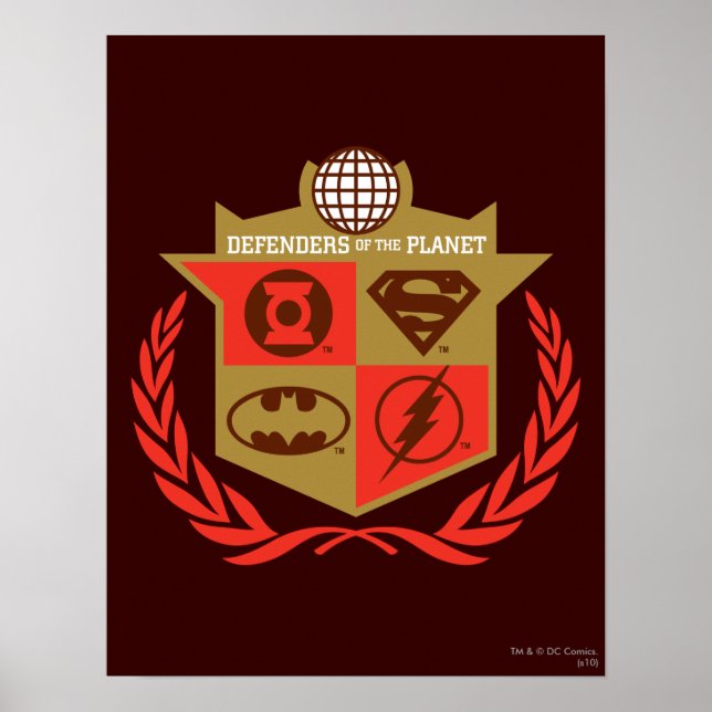 Die Verteidiger des Planeten der Gerechtigkeitslig Poster (Vorne)