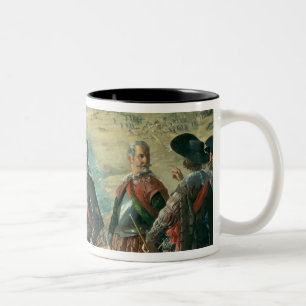 Die Verteidigung von Cadiz gegen Englisch, 1634 Zweifarbige Tasse