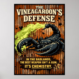 Die Verteidigungs-Skorpion-Kunst des Vinegaroons Poster