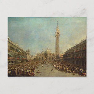 Die Verteilung der Denarii auf die Armen in San Postkarte