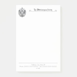 Die vertikalen Post-it-Notes der mitteleuropäisch Post-it Klebezettel