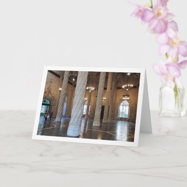 Die Vertragshalle, Llotja de la Seda, Valencia Karte (Orchidee)