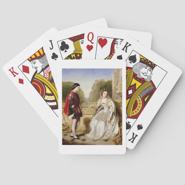 Die Verweigerung (Öl auf Leinwand) Spielkarten (Rückseite)