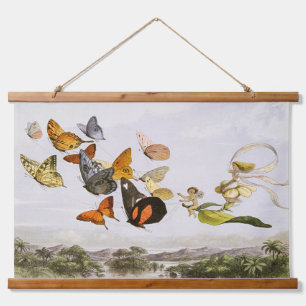 Die verzauberte Beförderung der Märchenkönigin (18 Wandteppich Mit Holzrahmen