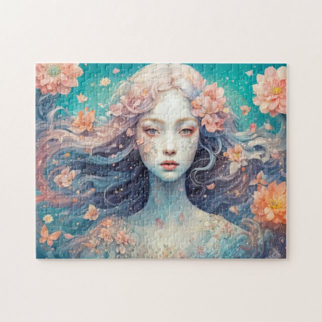 Die verzauberte Blume Nymph im Blut Puzzle (Horizontal)