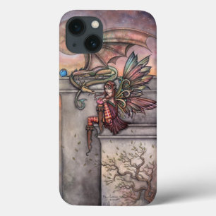 Die verzauberte Fee und Drachen Fantasy-Kunst iPhone 13 Hülle