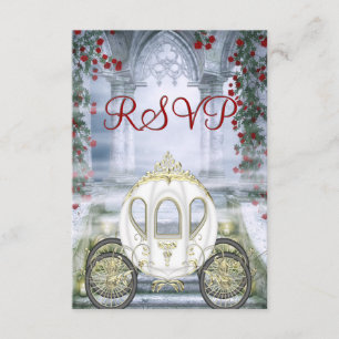 Die verzauberte UAWG der White Princess Carriage RSVP Karte