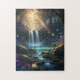 Die verzauberte violette Oase Puzzle
