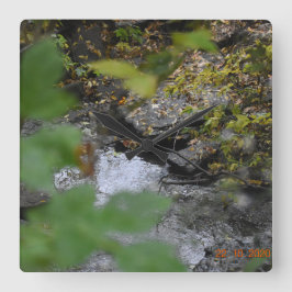 Die Verzauberungen der Erde Quadratische Wanduhr