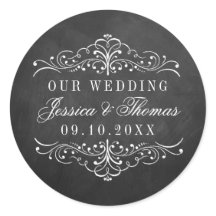 Die Verzierte Chalkboard-Hochzeitskollektion