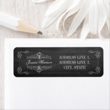 Die Verzierte Chalkboard Wedding Collection - Labe