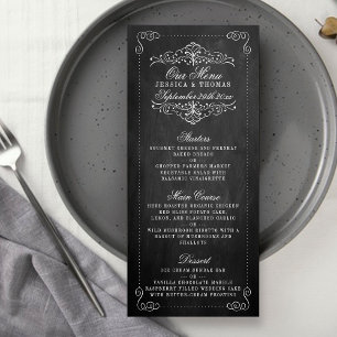 Die Verzierte Chalkboard Wedding Collection - Menü