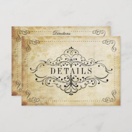 Die Verzierte, Geblüht Hochzeitskollektion des Jah Begleitkarte