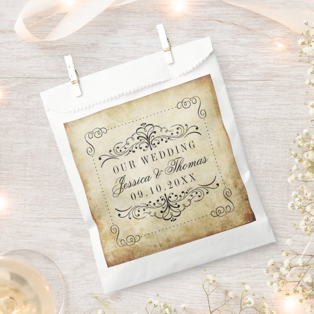 Die Verzierte, Geblüht Hochzeitskollektion des Jah Geschenktütchen (Ausgeschnitten)