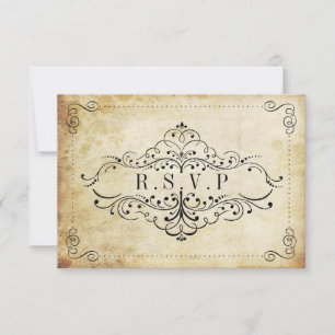 Die Verzierte, Geblüht Hochzeitskollektion des Jah RSVP Karte