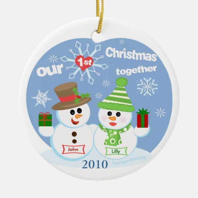 Die Verzierung Gewohnheits-des ersten Keramikornament (Vorne)