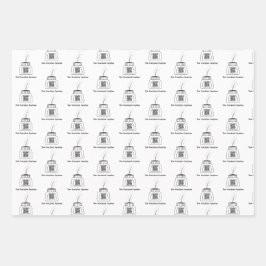 Die verzückte Feder Geschenkpapier Set