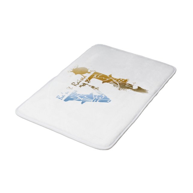 Die VI-Bajonett und die erhöhte Badematte (Schrägansicht)