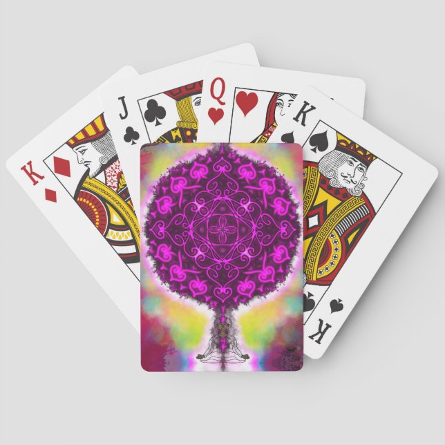 Die Vibration des Lichts Spielkarten (Rückseite)