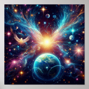 Die Vibration des Universums Poster