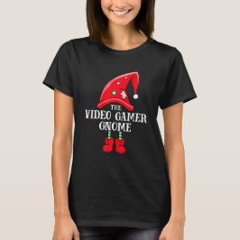 Die Video Gamer Gnome Weihnachtsfamilie passt zusa T-Shirt