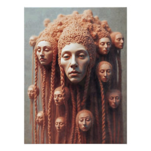 Die vielen Gesichter innerhalb Poster