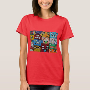 Die vielen Gesichter von Graffiti T-Shirt