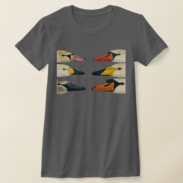 Die vielen Vogelgesichte eines Schwans T-Shirt (Ablage )