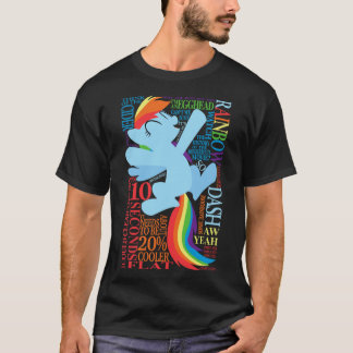 Die vielen Worte der Freunde von Rainbow Dash T-Shirt