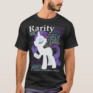 Die vielen Worte des Rarity-Mädchens T-Shirt