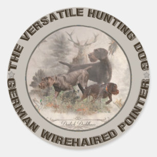 Die vielseitige Jagdhundebüge Car Magnet Runder Aufkleber