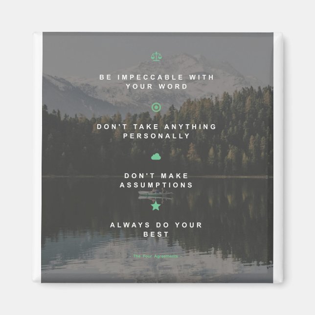 Die vier Abkommen Magnet (Vorne)