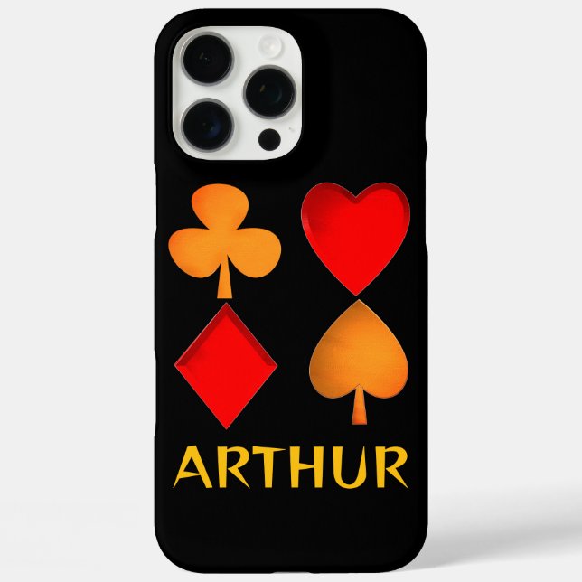 Die vier Anzüge personalisiert Case-Mate iPhone Hülle (Rückseite)