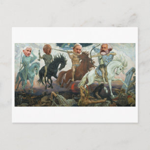 Die vier Apokalyptischen Reiter Postkarte