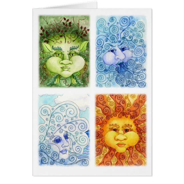 Die vier Element-Karte (Vorne)