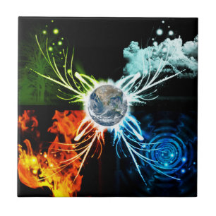 Die vier Elemente Fliese