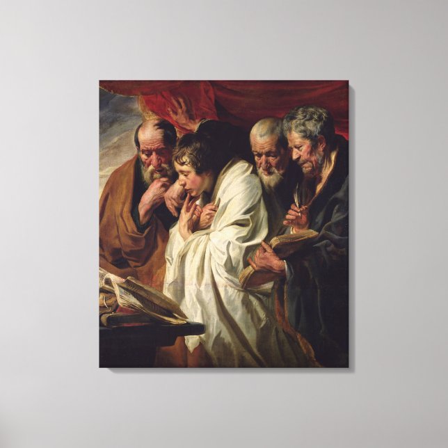 Die vier Evangelisten Leinwanddruck (Vorderseite)