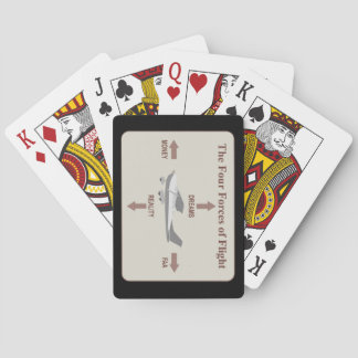 Die vier Flugkräfte Spielkarten
