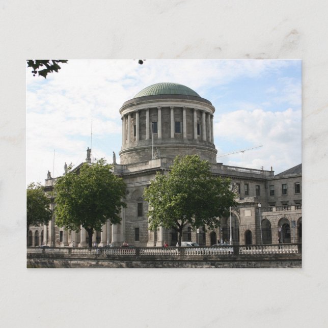 Die vier Gerichte, Dublin, Irland Postkarte (Vorderseite)