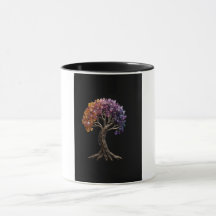Die vier Jahreszeiten Bäume des Lebens Kaffeemasch